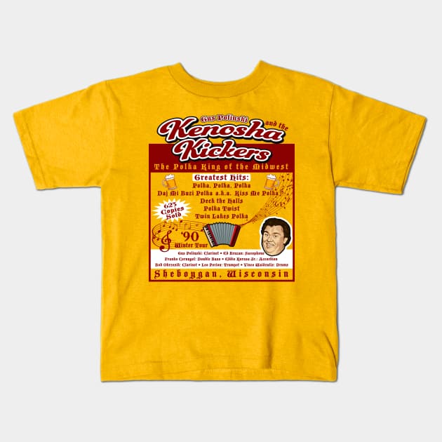 Kenosha Kickers Greatest Hits Kids T-Shirt by Alema Art